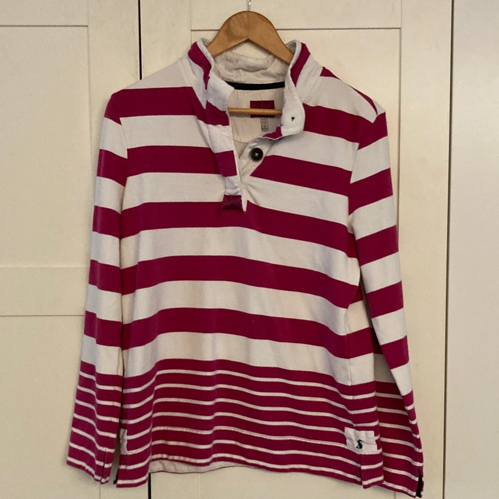 Joules Pink and White Shirt